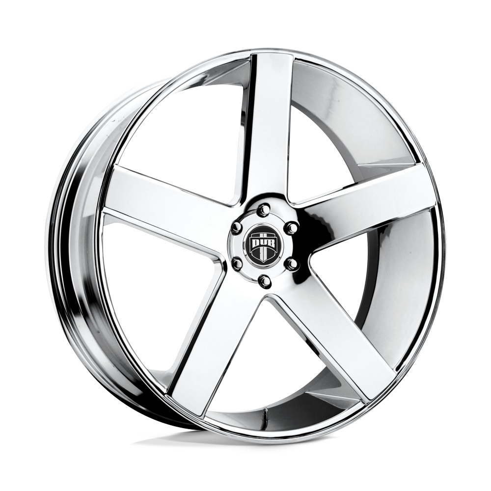 DUB 1PC S115 BALLER 22x9 +25 Chrome Plated