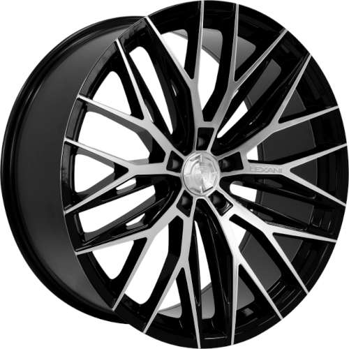 Lexani Aries20x10.5 +30 Black with Machined Spoke Faces