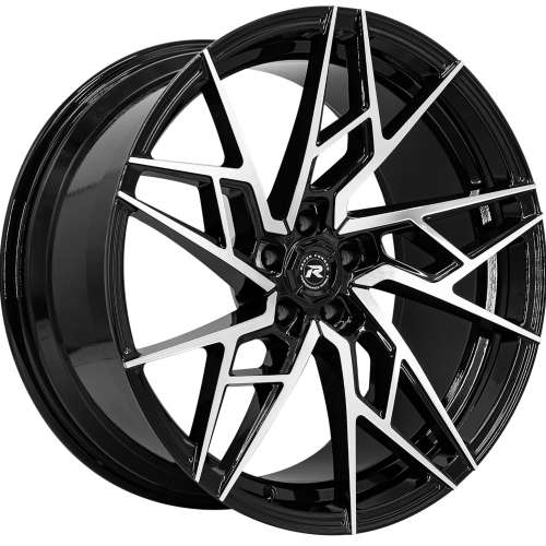 Lexani Ascari20x10 +42 Gloss Black with Machined Spoke Faces