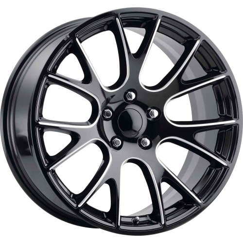 Replica Tech RT1020x9.5 +34 Gloss Black with Milled Spoke Edges