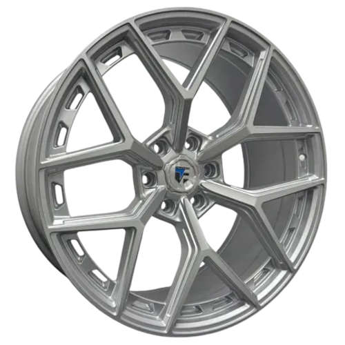Truform IR7222x9.5 +25 Silver with Machined Spoke Faces