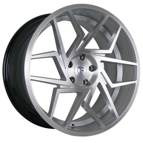 Truform TF-10420x8.5 +38 Silver with Brushed Spoke Faces