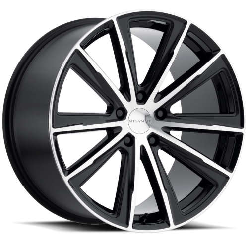 Vision Splinter 471 22x10.5 +42 Gloss Black with Machined Spoke Faces