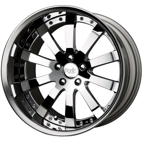 Work Equip E1020x12.5 +48 Super Chrome with a Chrome Lip and Exposed Hardware