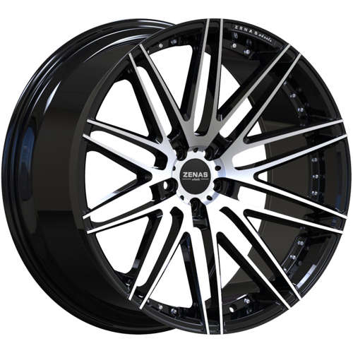 Zenas ZW0120x10 +25 Black with Machined Spoke Faces