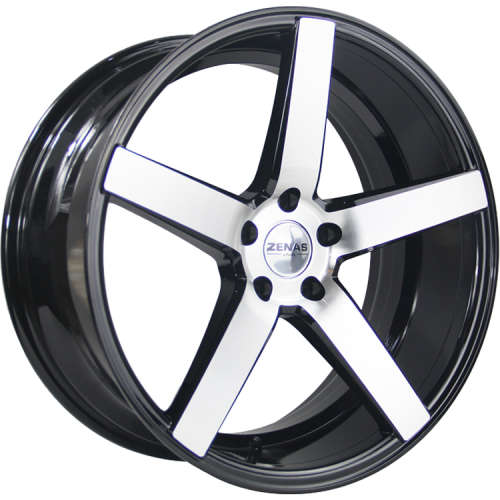 Zenas ZW0220x10.5 +38 Black with Machined Spoke Faces