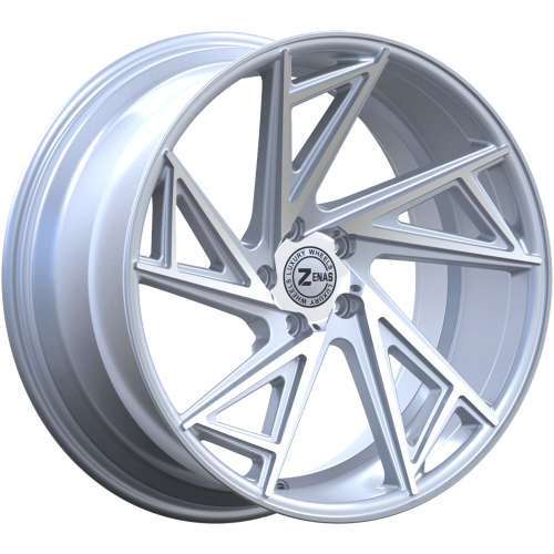 Zenas ZW0420x8.5 +35 Hypersilver with Machined Spoke Faces