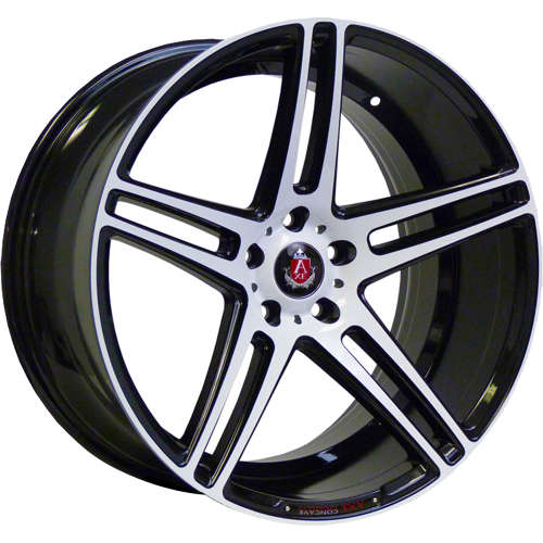 Axe EX1220x9 +38 Black with Gloss White Spoke Faces and Outer Lip Ring