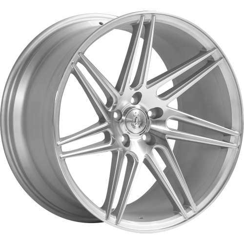 Axe EX3120x9 +25 Gloss Silver with Machined Spoke Faces and Outer Lip Ring
