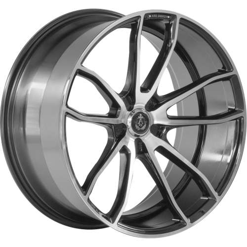 Axe EX3322x9 +20 Gloss Black with Machined Spoke Faces and Outer Lip Ring
