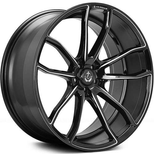Axe EX3322x9 +30 Gloss Black with Milled Spoke Edges