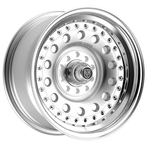 Centerline Pro Stock 002P 15x7 -6 Brushed with a Polished Lip