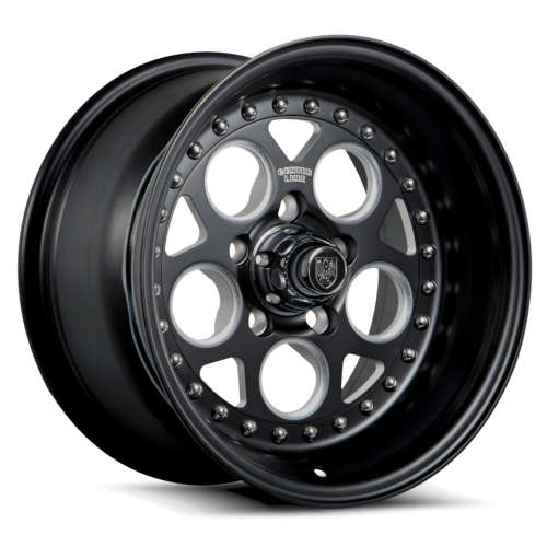Centerline Rev 2.0 001BM 15x7 -6 Satin Black with Milled Spoke Windows