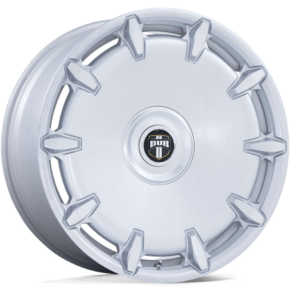 DUB Cheef DC271 24x9 +15 Silver with Machined Spoke Faces