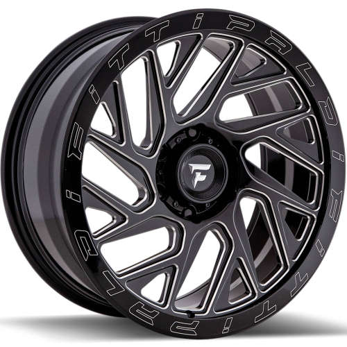 Fittipaldi Offroad FTF0120x9 +6 Black with Milled Spoke Edges