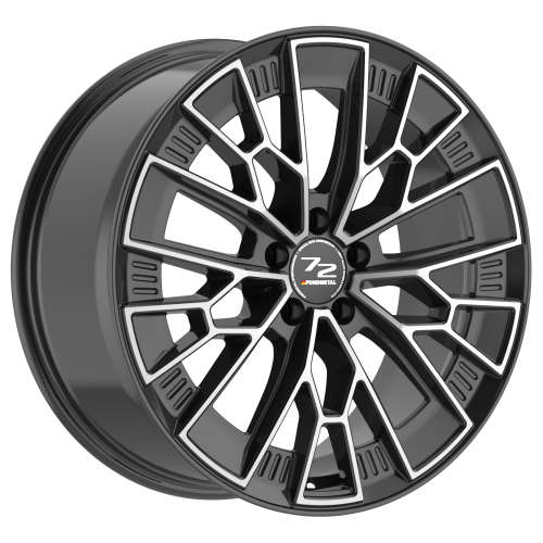 Fondmetal 1972 Anniversary 9P72 19x8.5 +40 Gloss Black with Machined Spoke Faces
