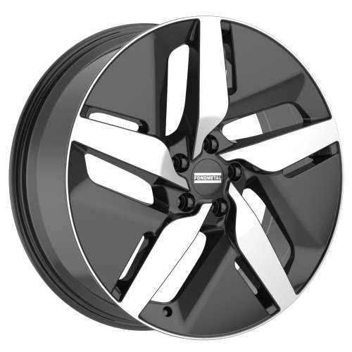 Fondmetal E-Joule FMI10 21x8.5 +48 Gloss Black with Machined Spoke Faces