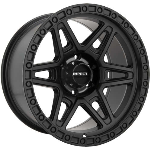 Impact Offroad 881 881MB 17x9 0 Matte Black with a Simulated Beadlock