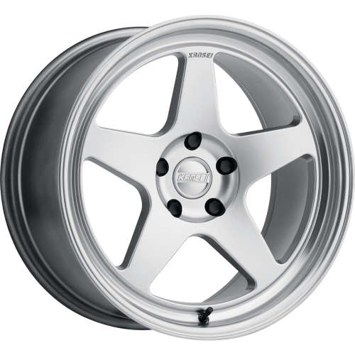 Kansei KNP K12H 17x8 +35 Hypersilver with a Bright Machined Lip