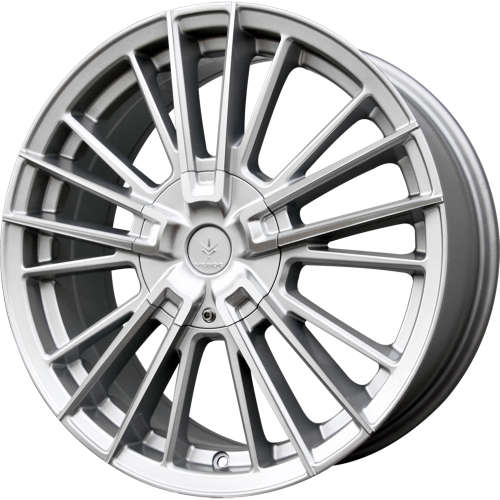 Verde Influx V10 16x7.5 +40 Gloss Silver with Machined Spoke Faces