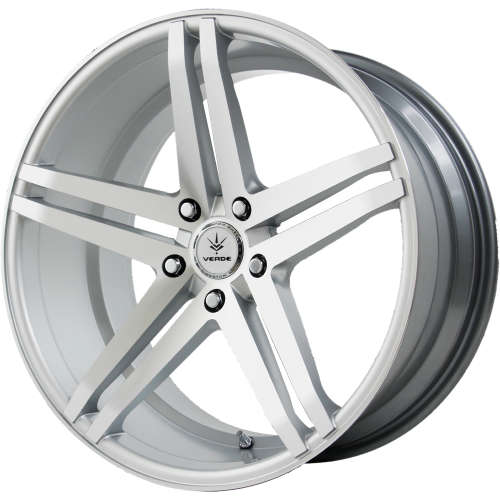 Verde Parallax V39 19x8.5 +15 Matte Silver with Machined Spoke Faces
