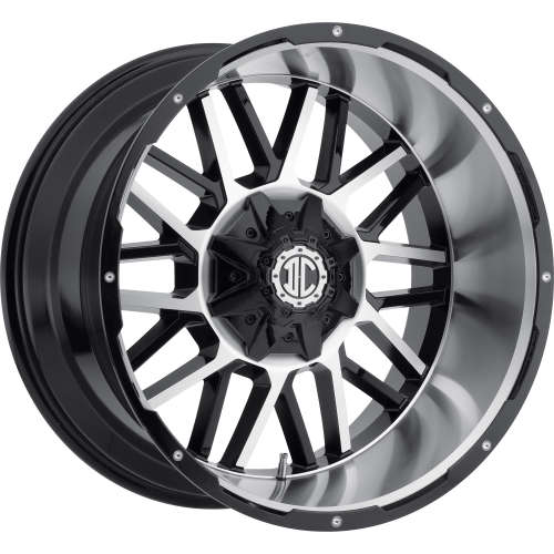 Xtreme NX-1222x12 -44 Black with Machined Spoke Faces and Lip